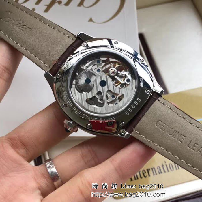 CARTIER卡地亞 最新設計鏤空新品 精品男士腕表 WSS2577